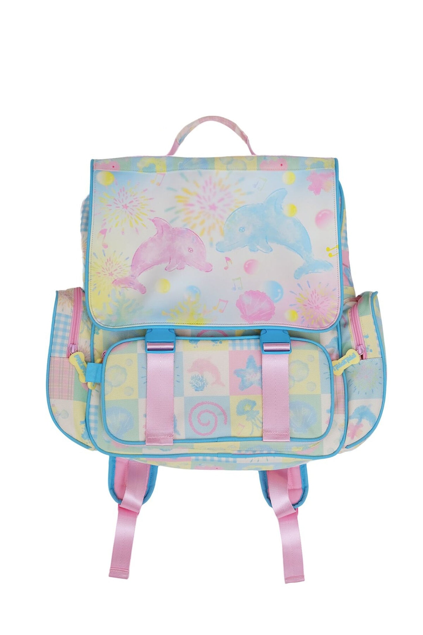Rucksack mit großem Fassungsvermögen und Delfin-Print
