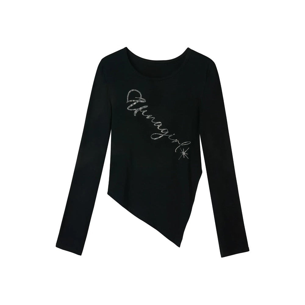 Retro Asymmetrical Lyocell Top