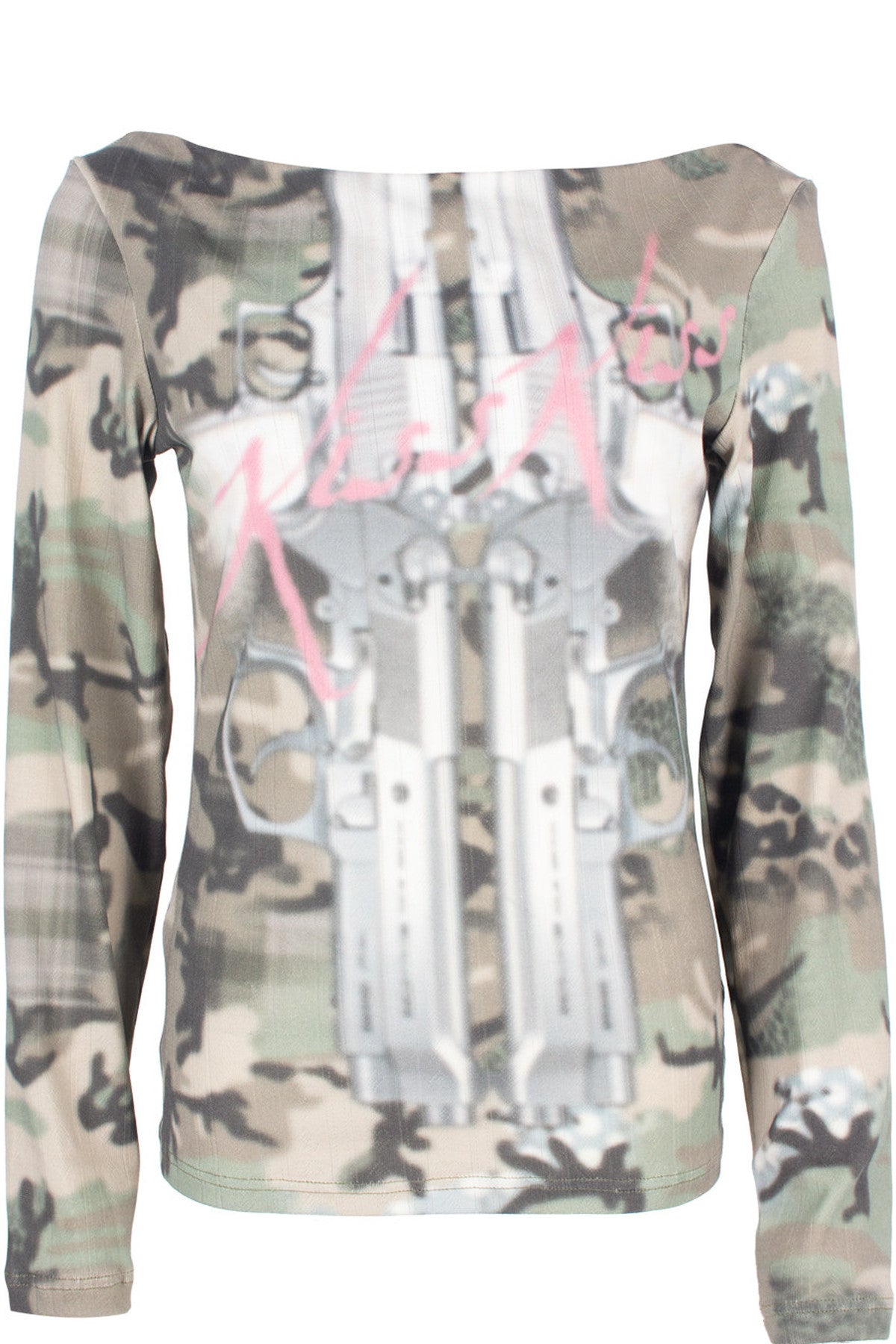 雙面迷彩提花Long sleeve襯衫