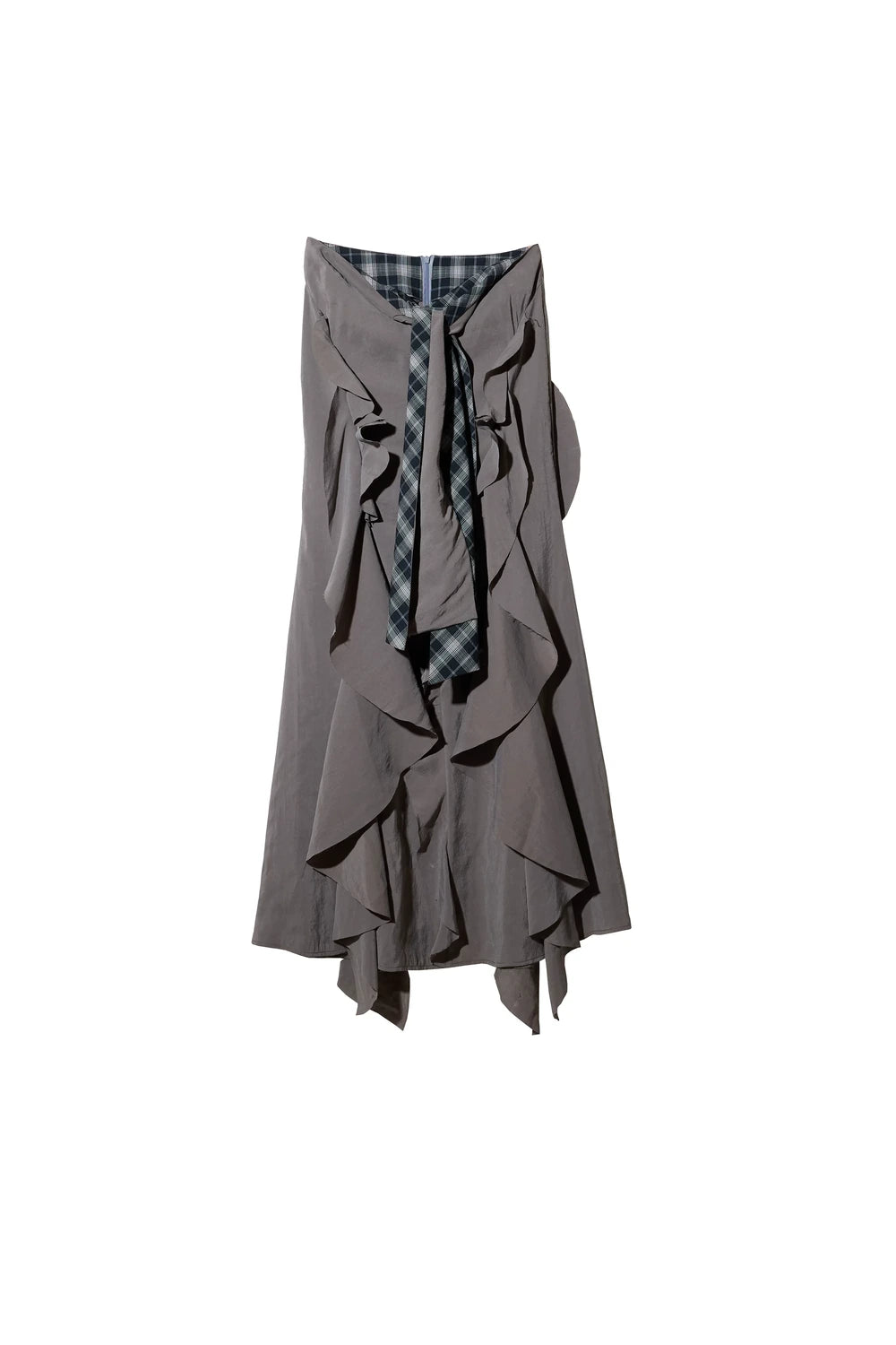 Bohemian Distressed Ruffled Skirt