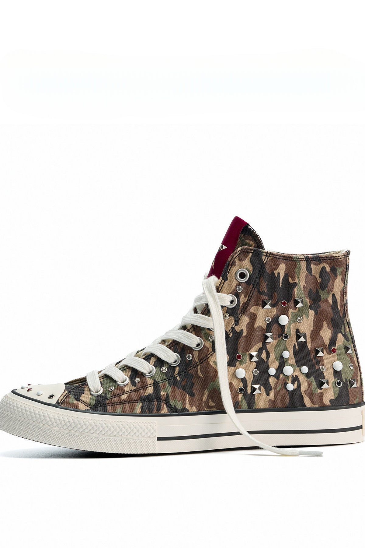 Camouflage High-Top Canvas Shose