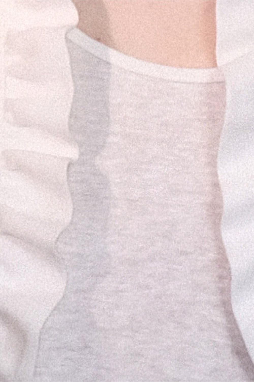 Tencel Linen Ruffled Cardigan