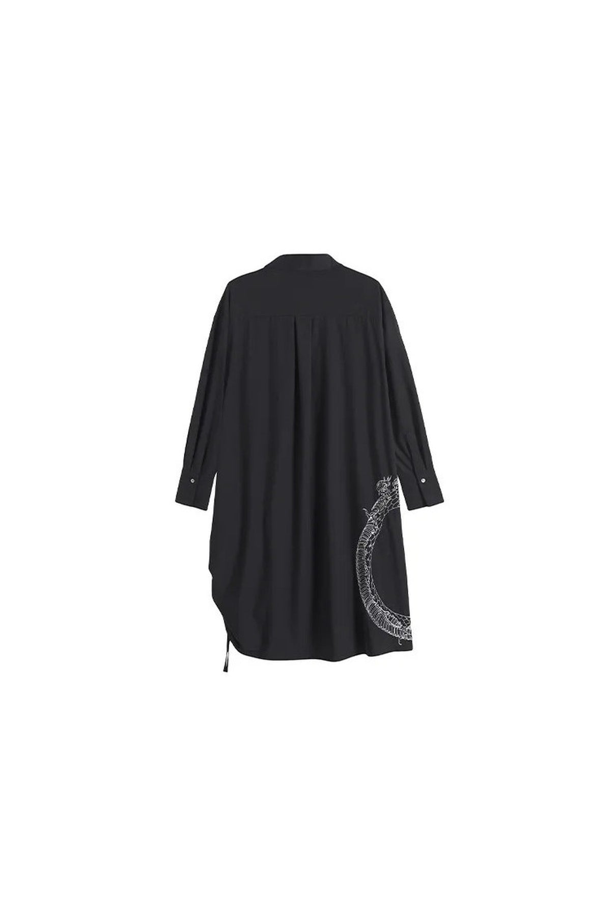 Snake Bone Deconstructed Irregular Longline Shirt