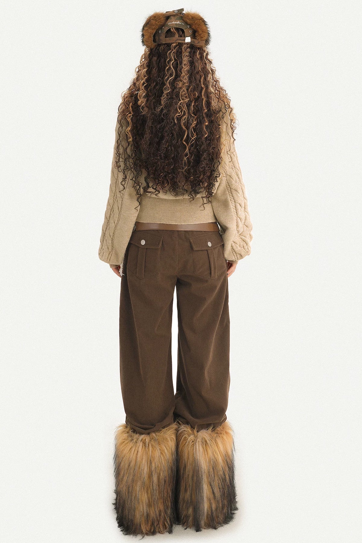 Belted Wide-Leg Pants