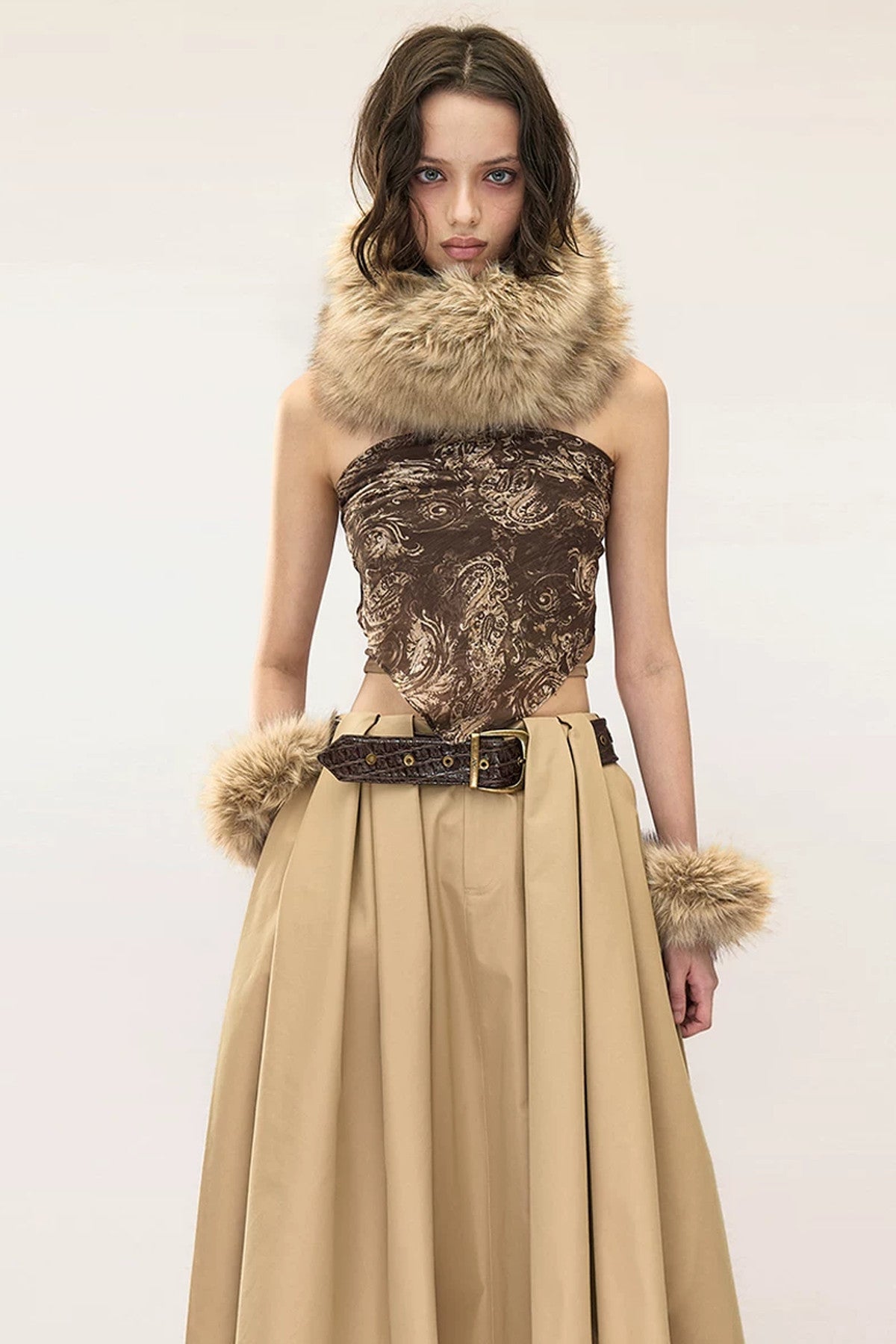 Thickened Faux Fur Collar Scarf