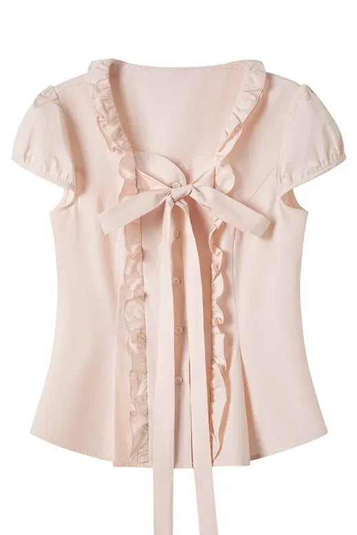 Pink Pleated Blouse
