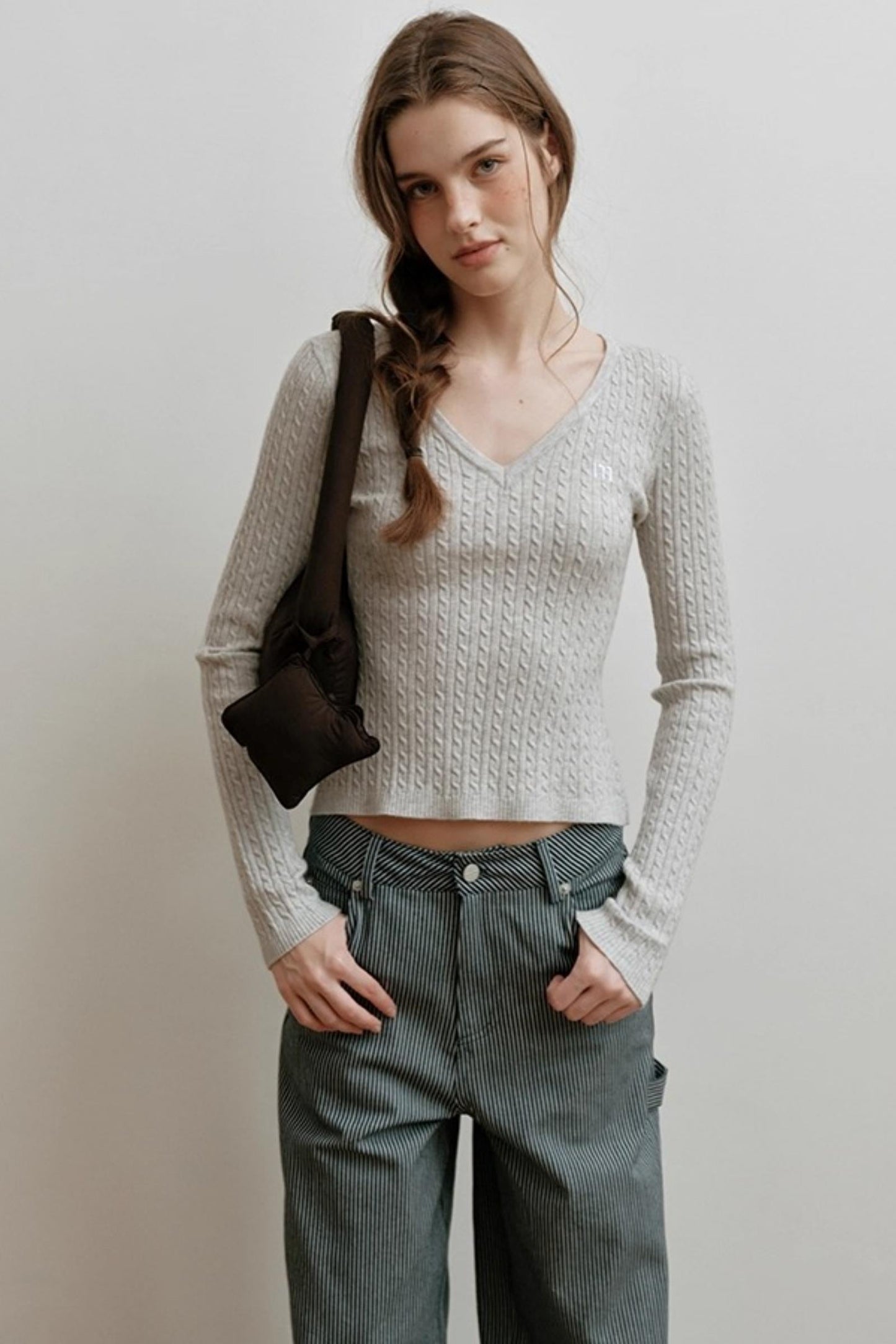 Velvet Twist Knitted Top