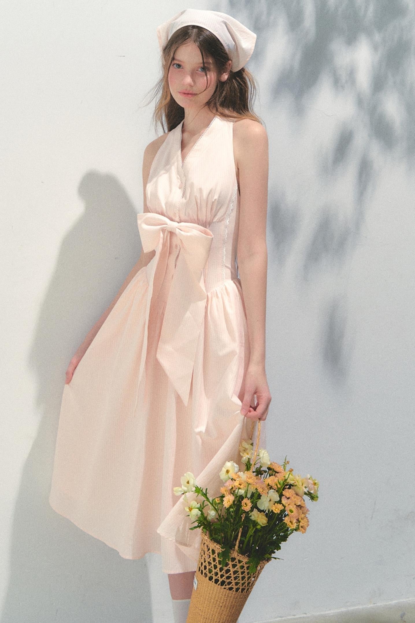 Island V-Neck Halter Dress