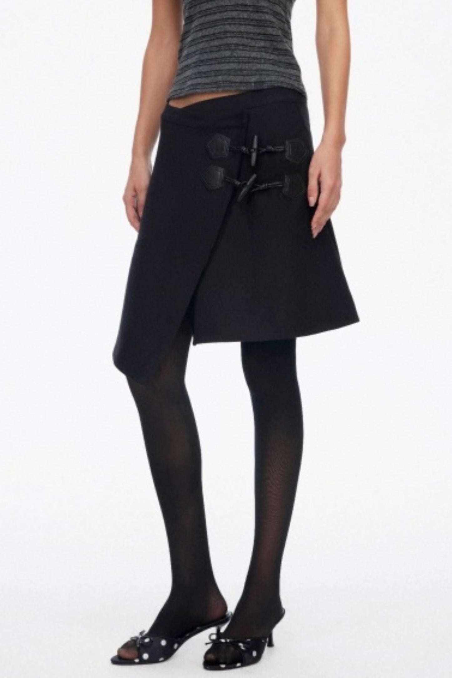 Low-Waist Toggle Skirt