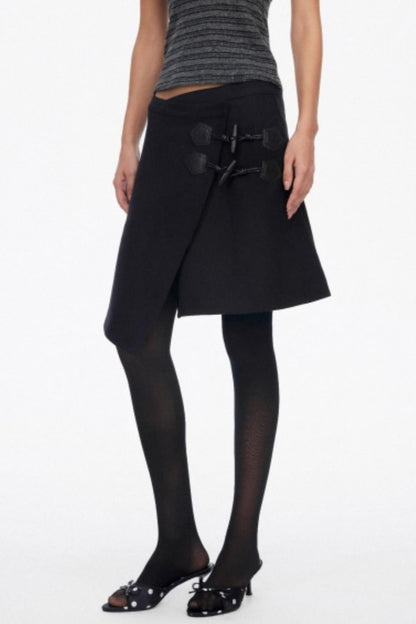Low-Waist Toggle Skirt