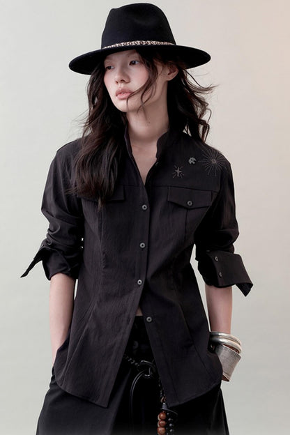 Star Feather Slim-Fit Shirt