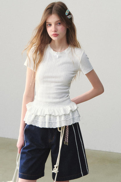 Lace Trim Tee