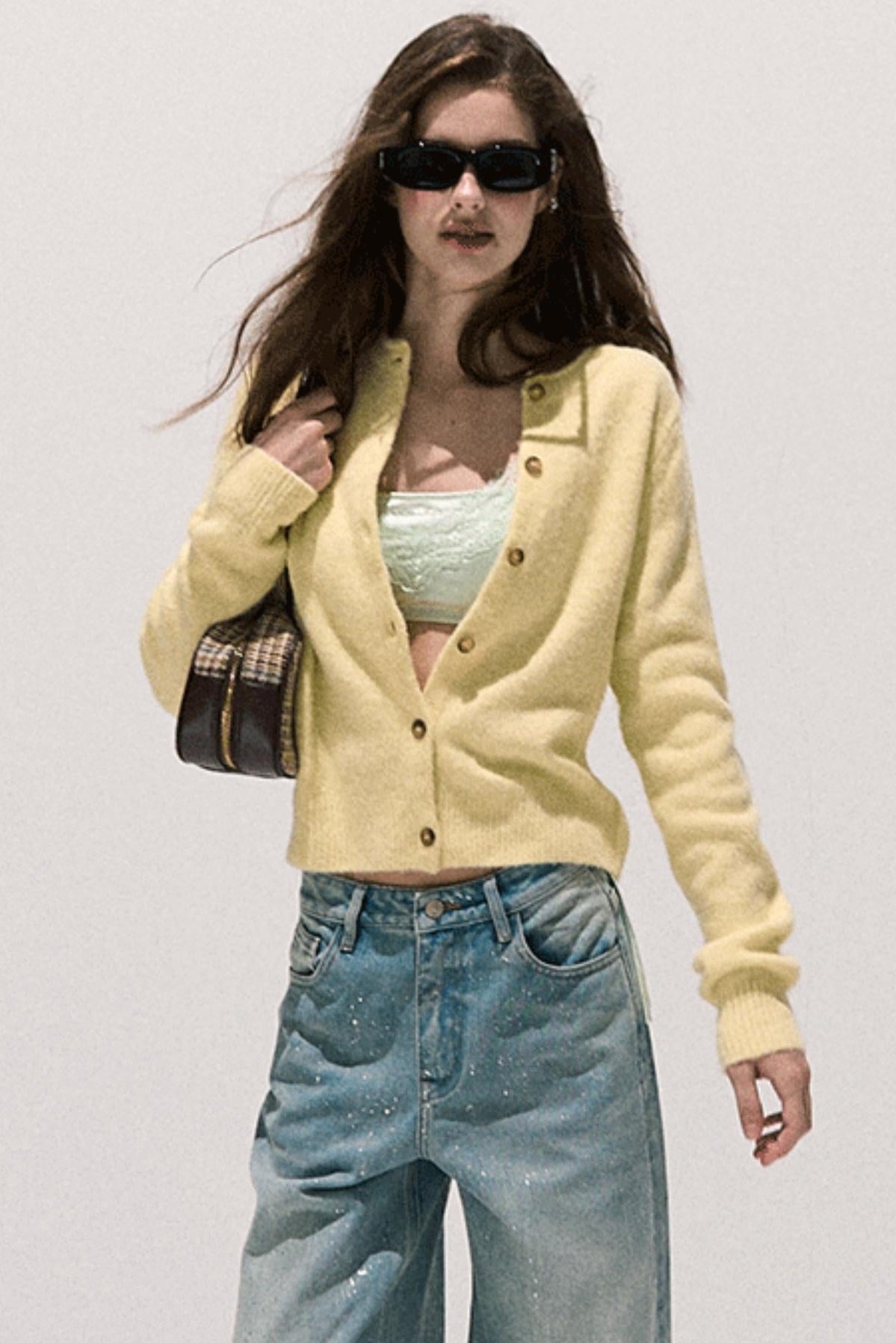 Vintage Wool Crewneck Cardigan