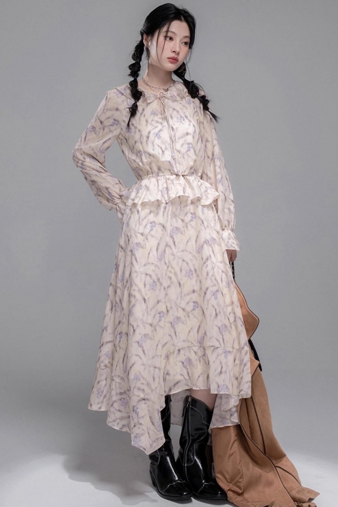 Lotus Leaf Rhythm Mist Dress