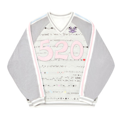 Embroidered Raglan Sleeve Top