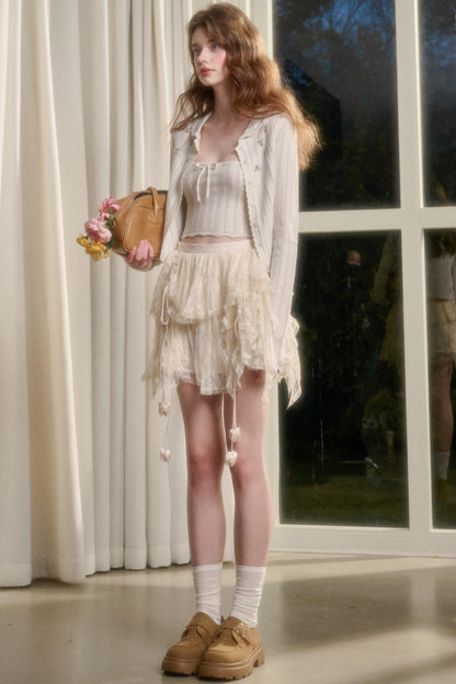 Galaxy Lace Bustier Skirt