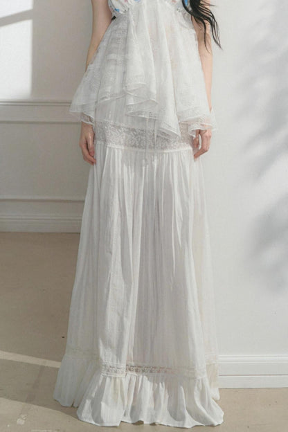 Morning Ruffled Lace Skirt