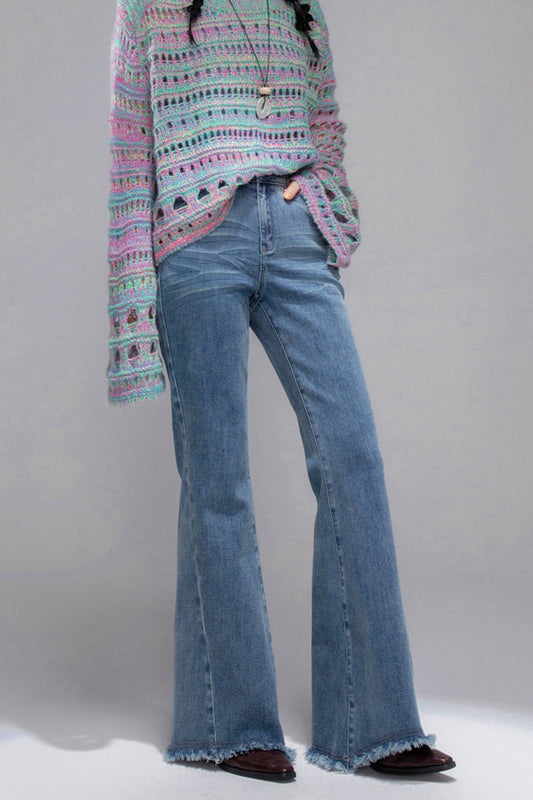 Shaping Blue Flared Jeans