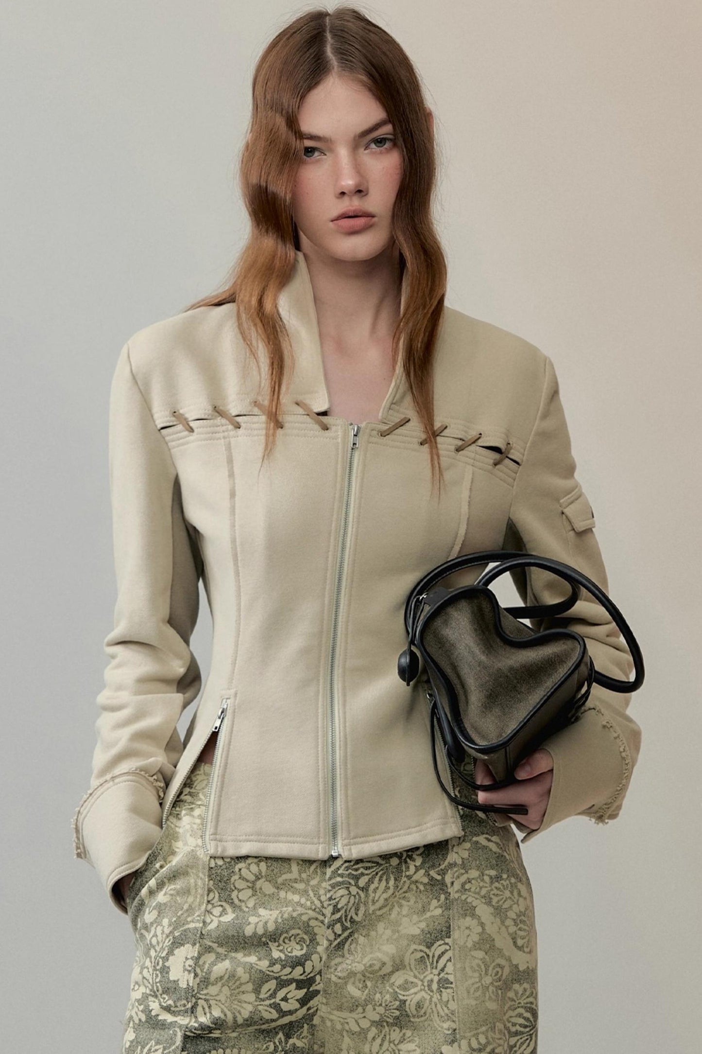 Velvet Rope Suede Sweatshirt