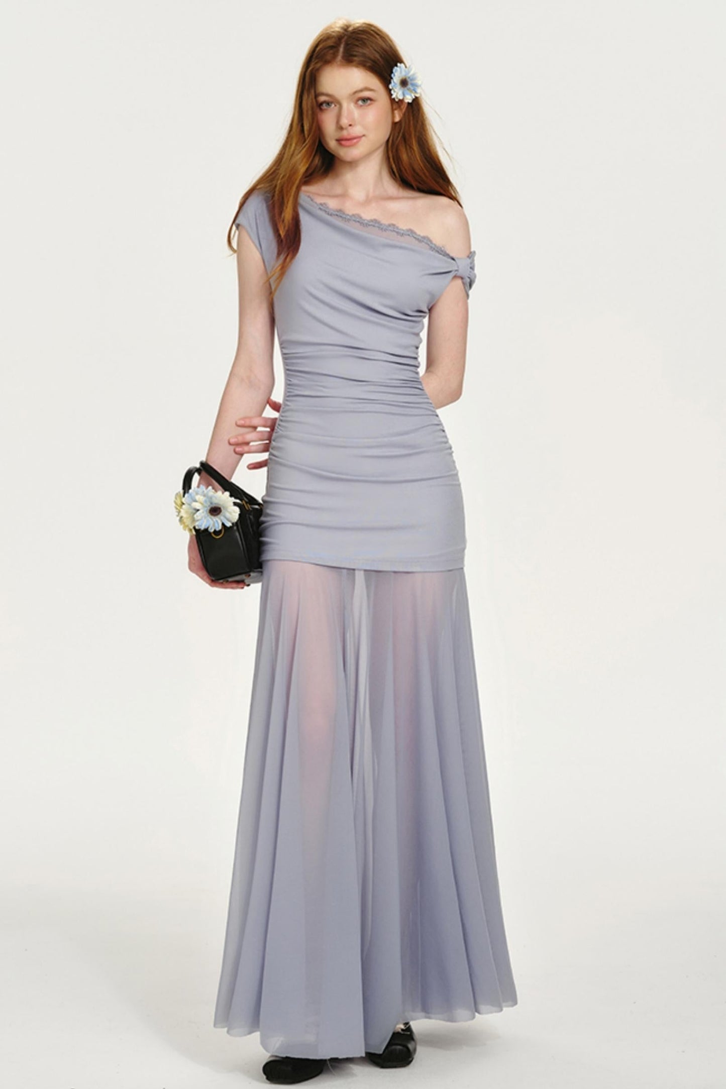 French Collar Fishtail Dress