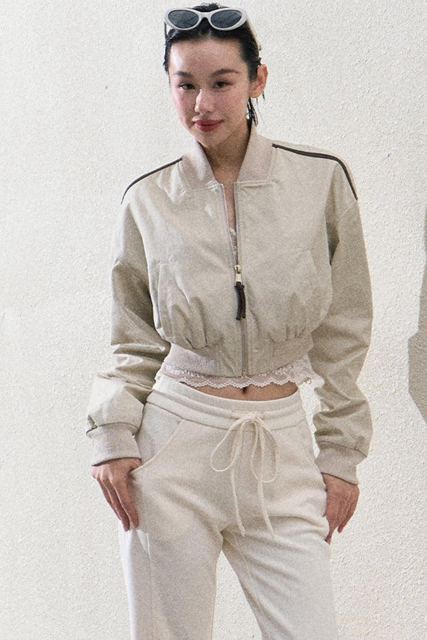 Elegant Cotton Jacket & Skirt Set-Up