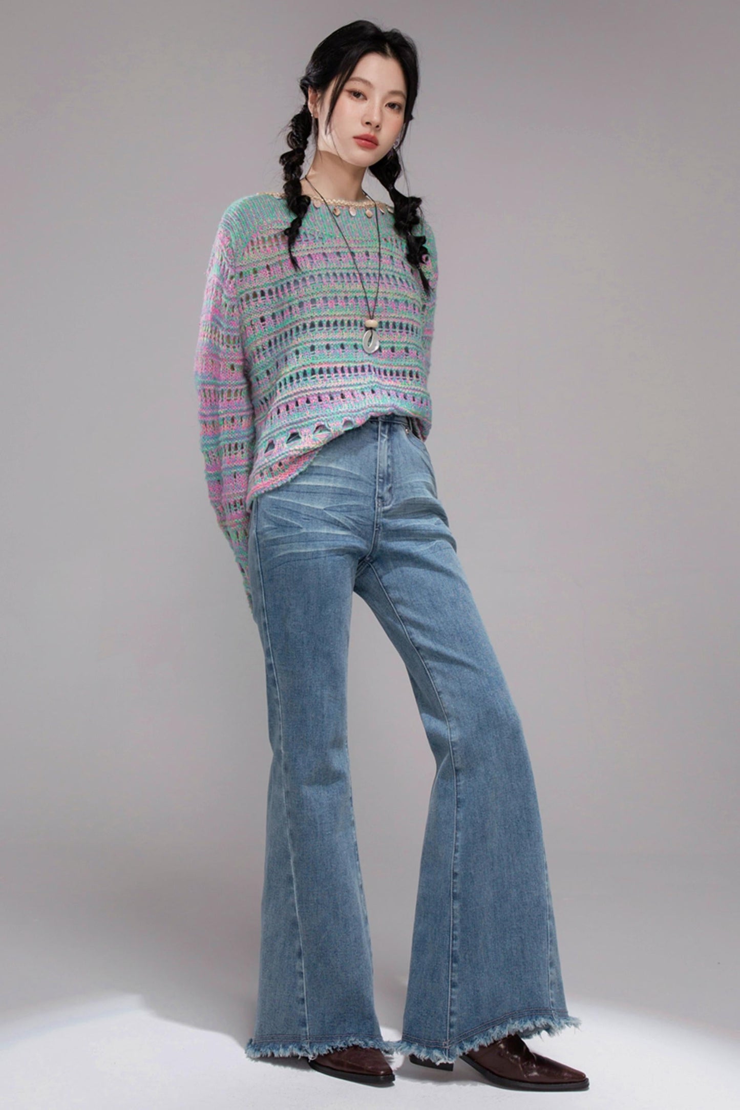 Shaping Blue Flared Jeans