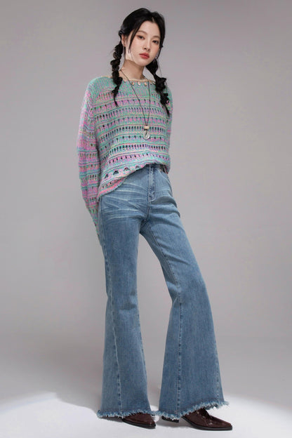 Shaping Blue Flared Jeans