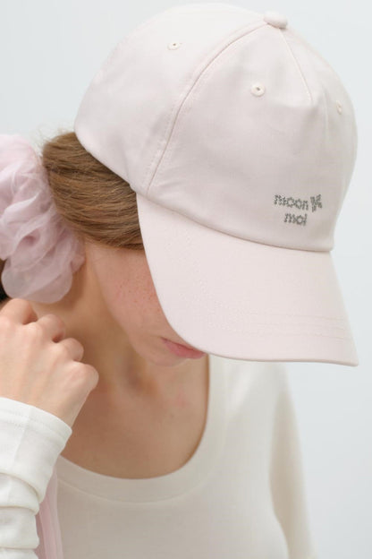 Floral Rhinestone Cap