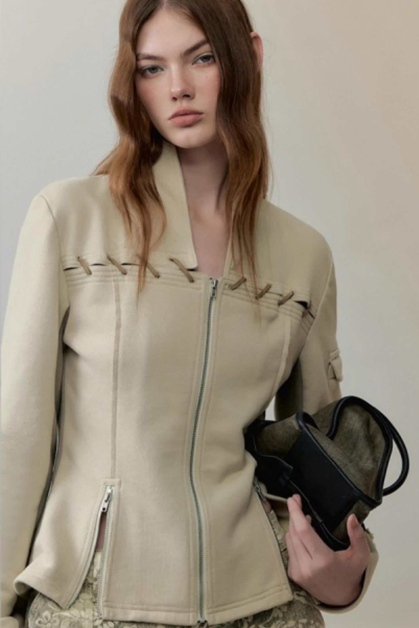 Velvet Rope Suede Sweatshirt