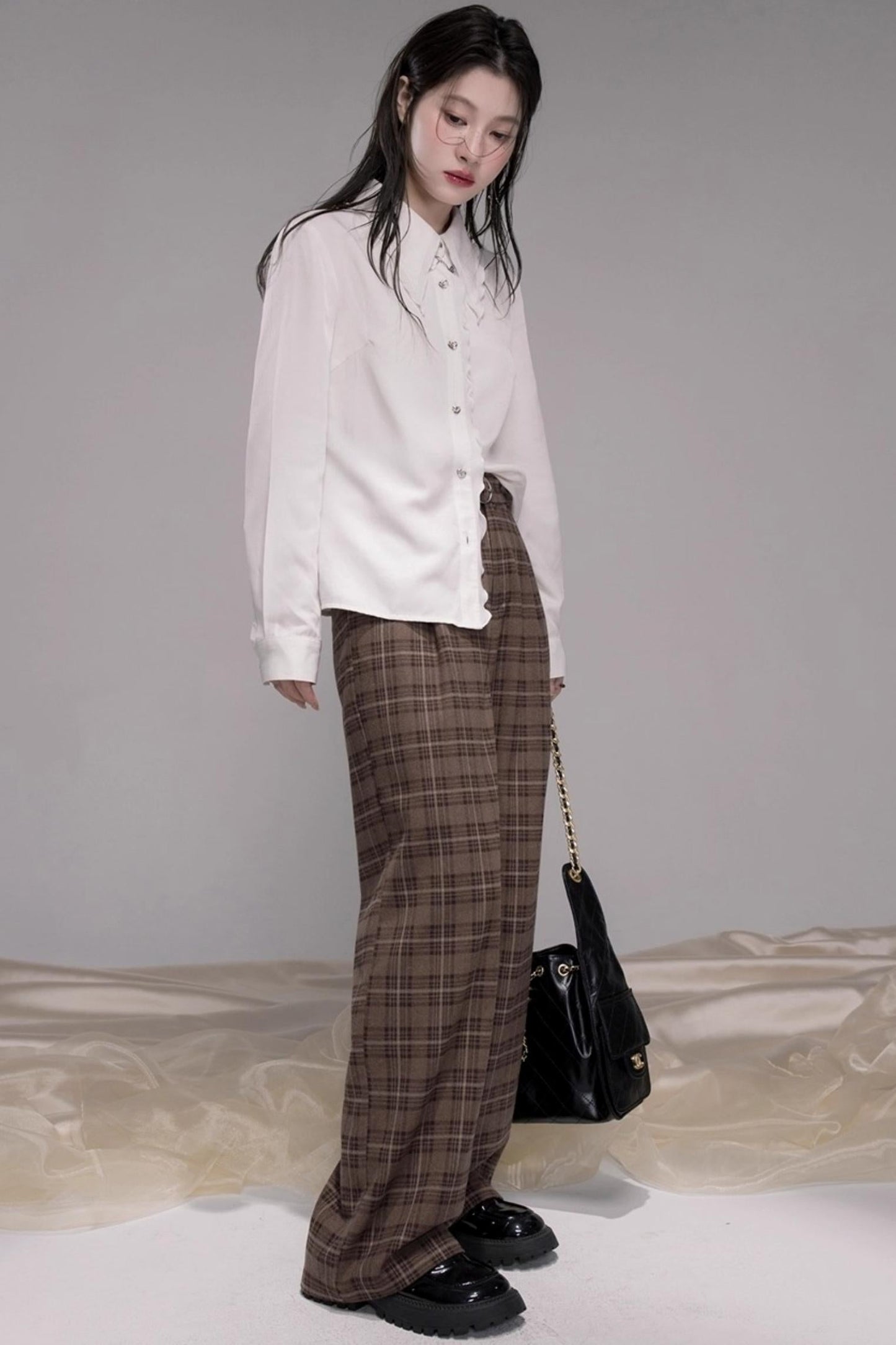 Sweet Lace Collar Shirt