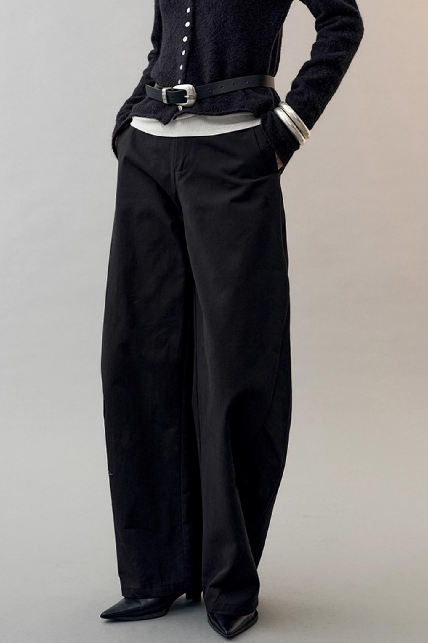 Star Bird Embroidered Loose Pants