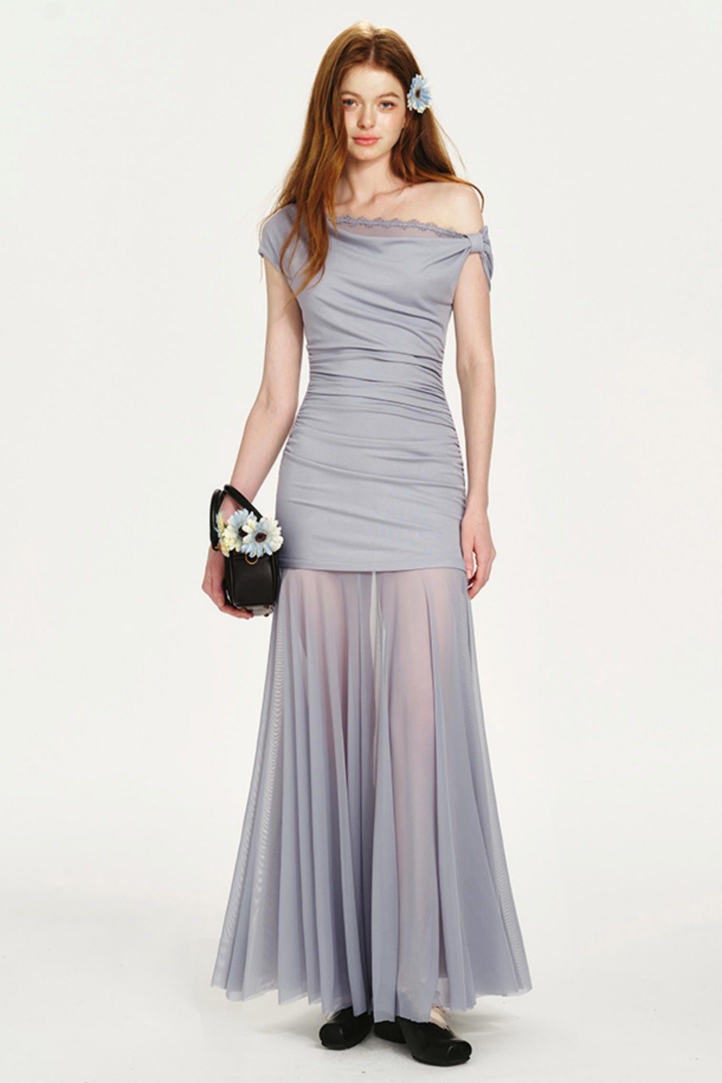 French Collar Fishtail Dress