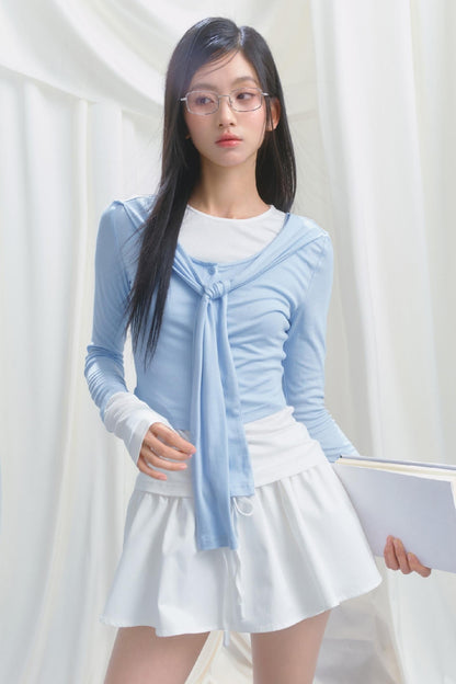 Elegant Double Layer T-Shirt