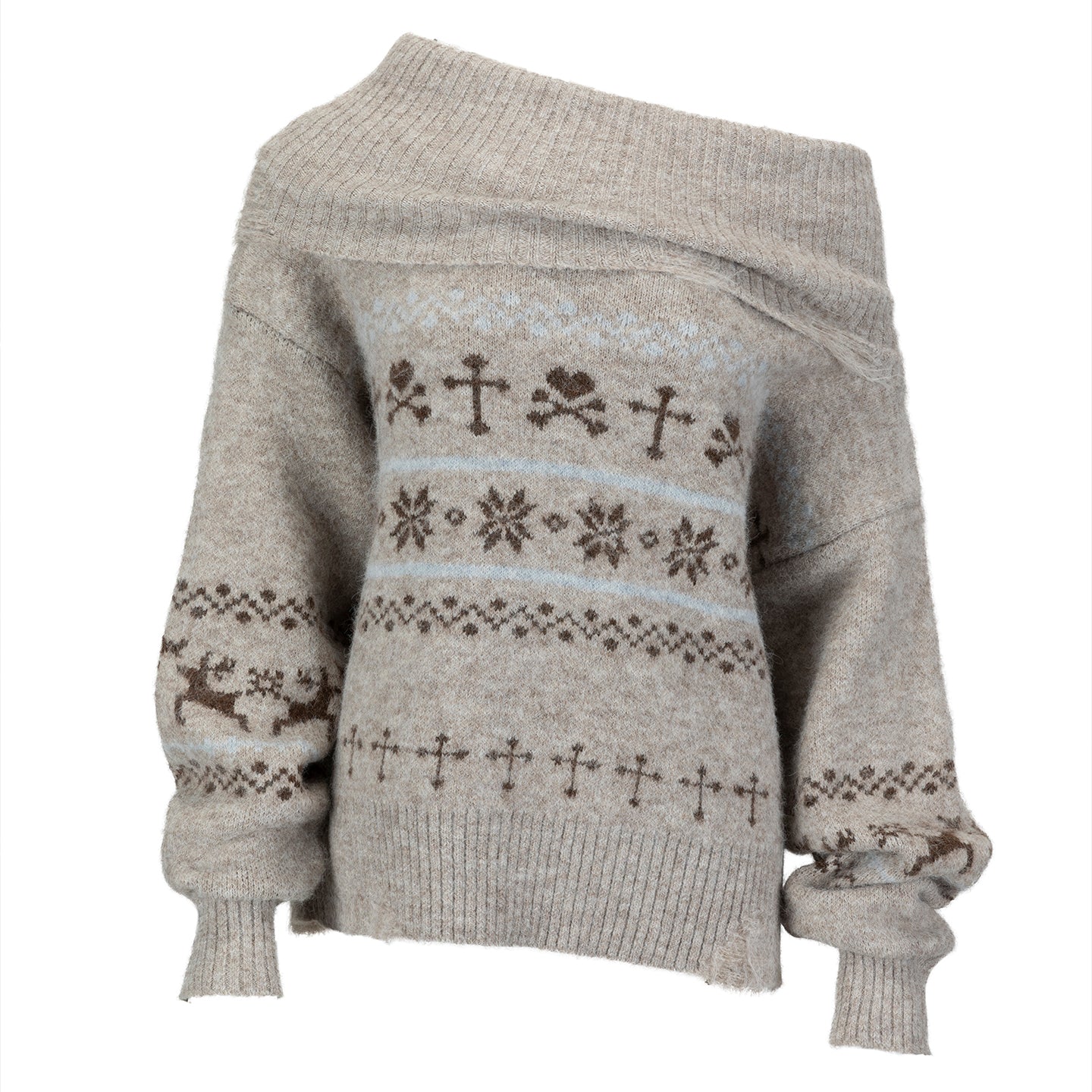 Fair Isle Vintage Sweater Top