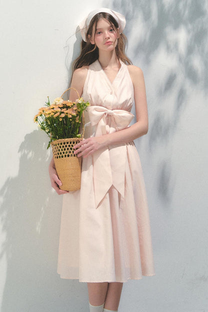 Island V-Neck Halter Dress