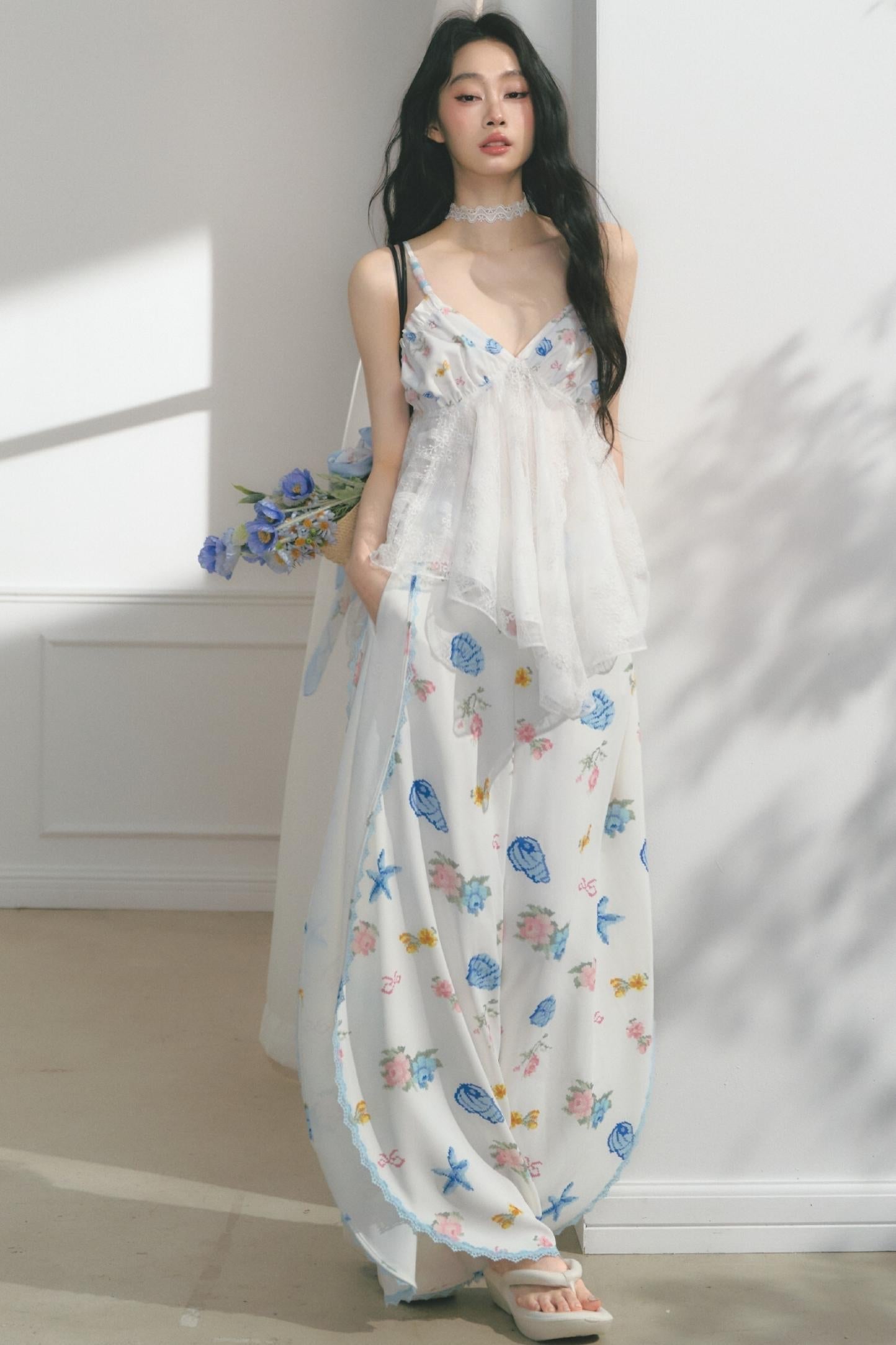 Dream Lace Wide-Leg Pants