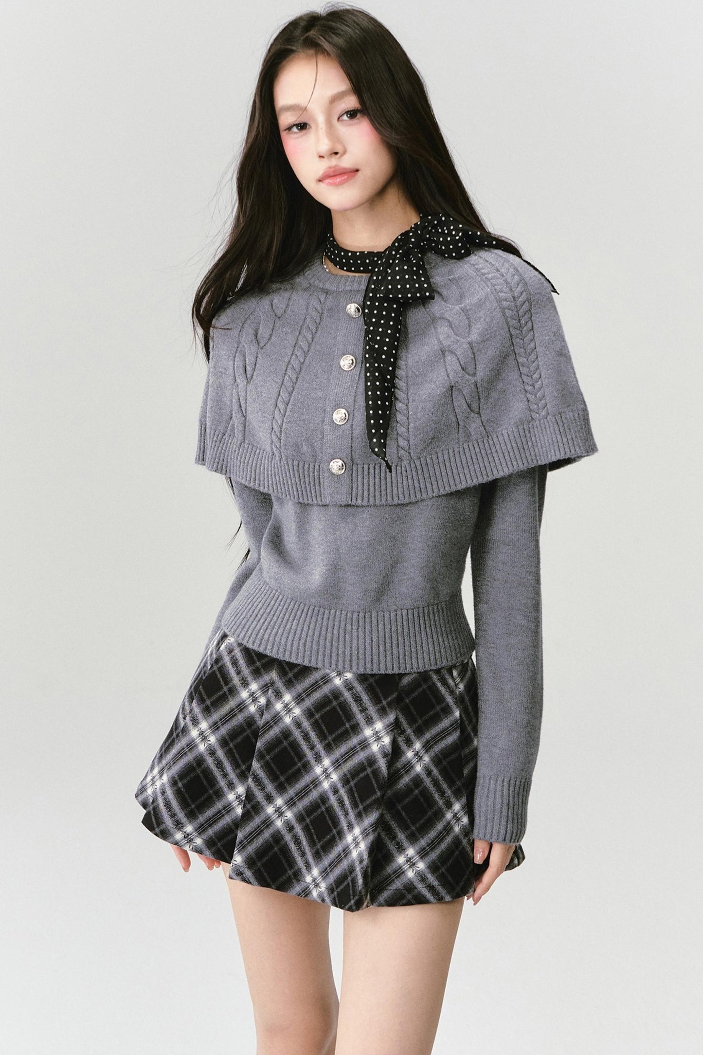 Fake Two Piece Knit Sweater Top