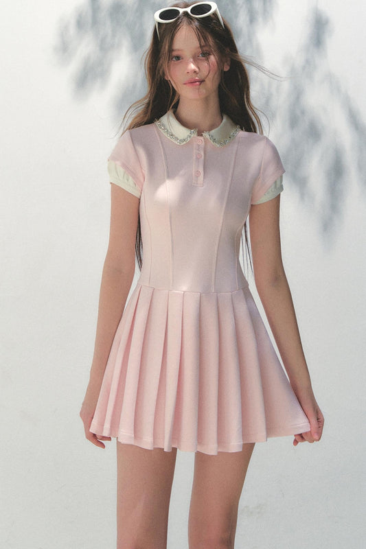 Pleated College Dress