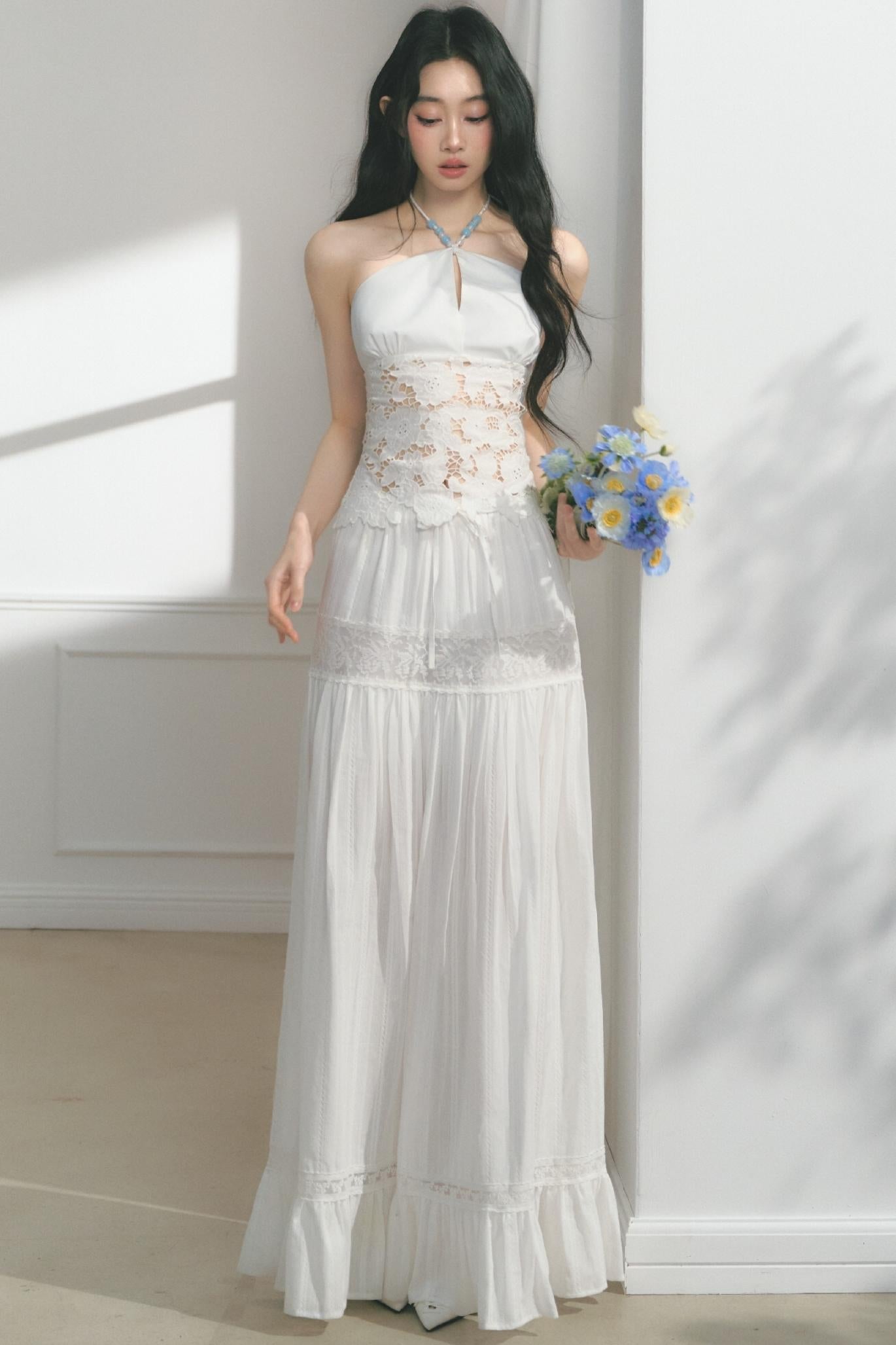 Morning Ruffled Lace Skirt