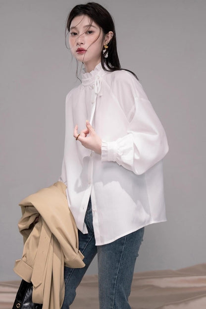 Fringed Turtleneck Shirt