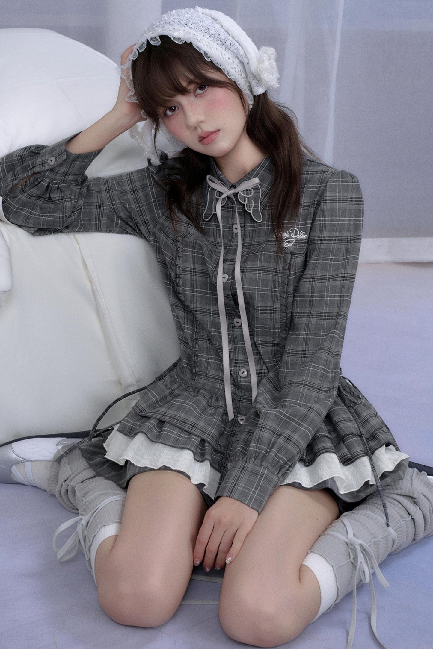 Whisper Long-Sleeved Dress Set-Up