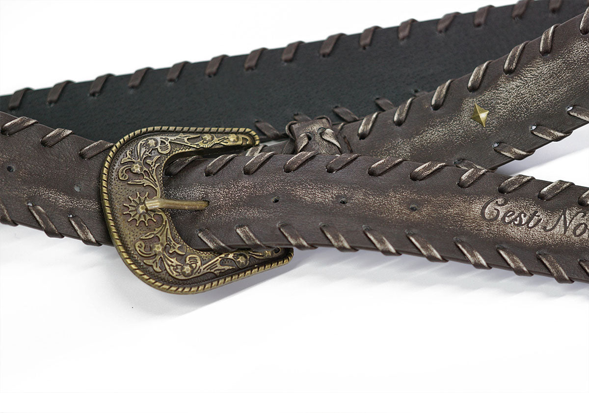 Carved Buckle Belt