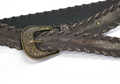 Carved Buckle Belt