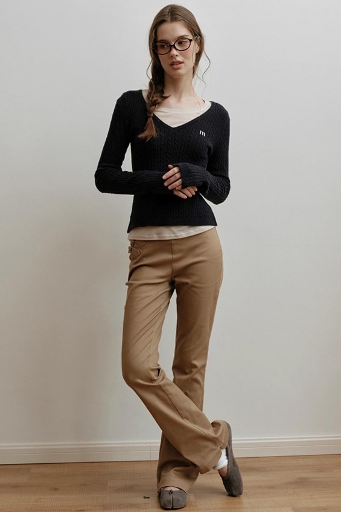 Velvet Twist Knitted Top