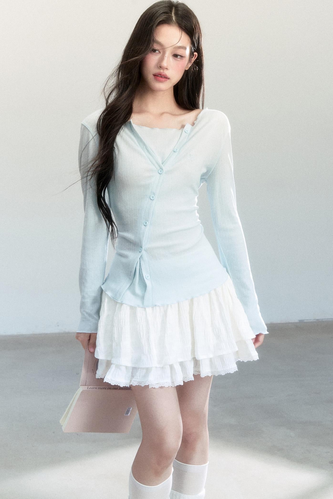 Fragile Layering Knitwear Top