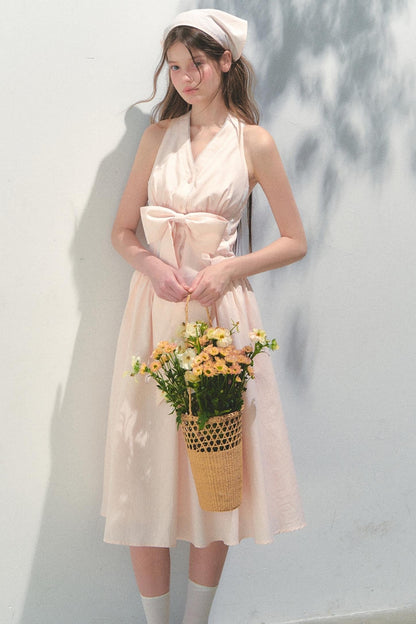 Island V-Neck Halter Dress