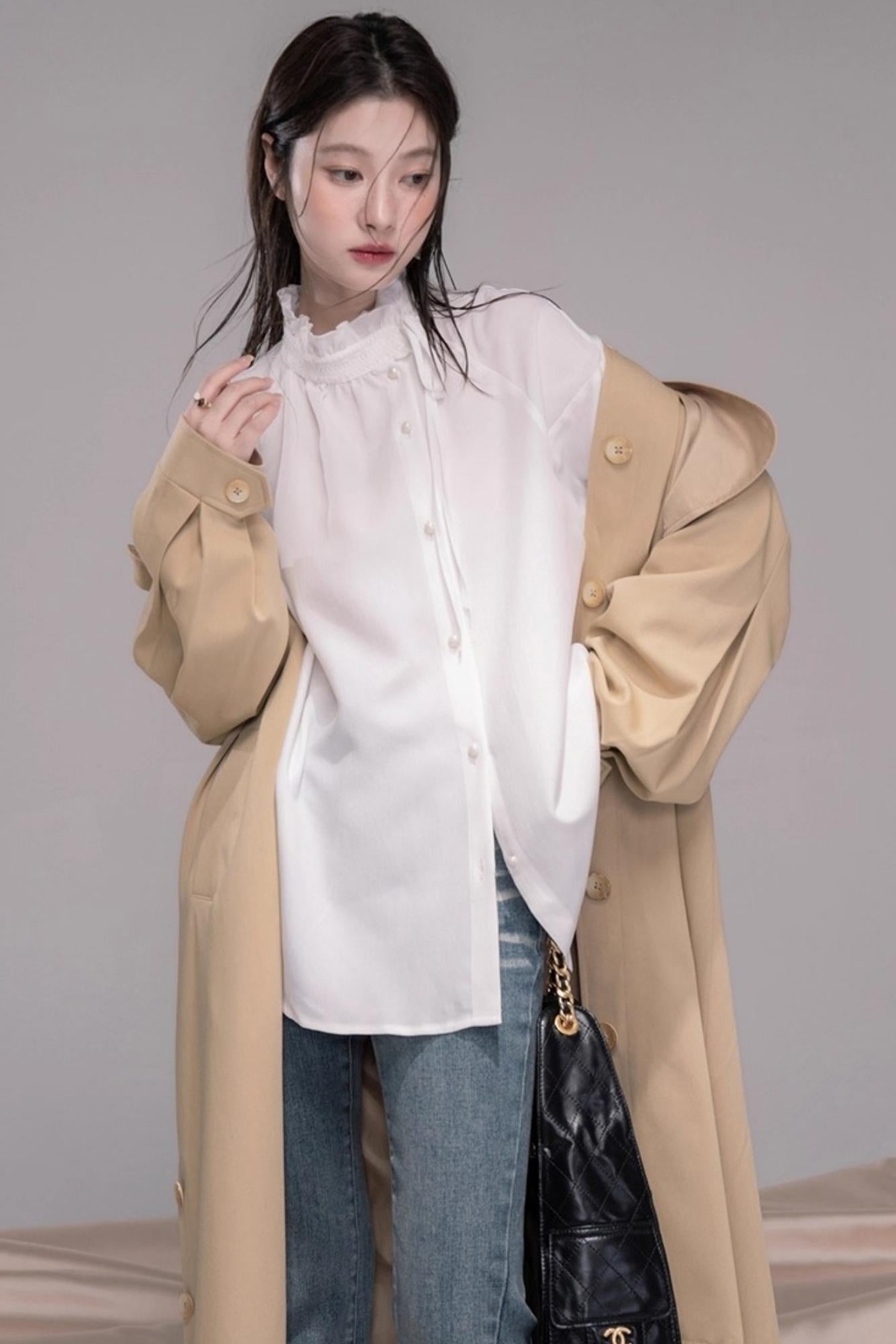 Fringed Turtleneck Shirt