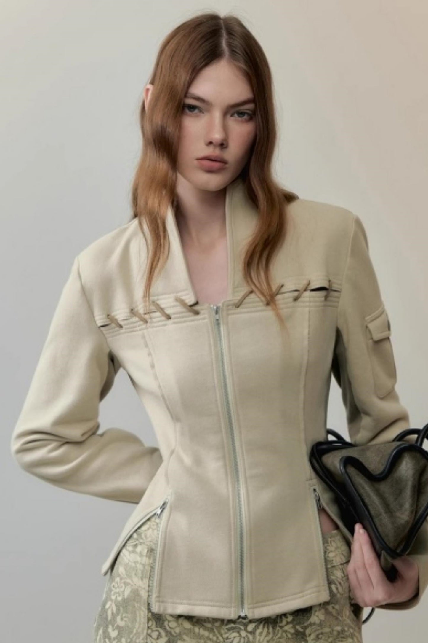 Velvet Rope Suede Sweatshirt