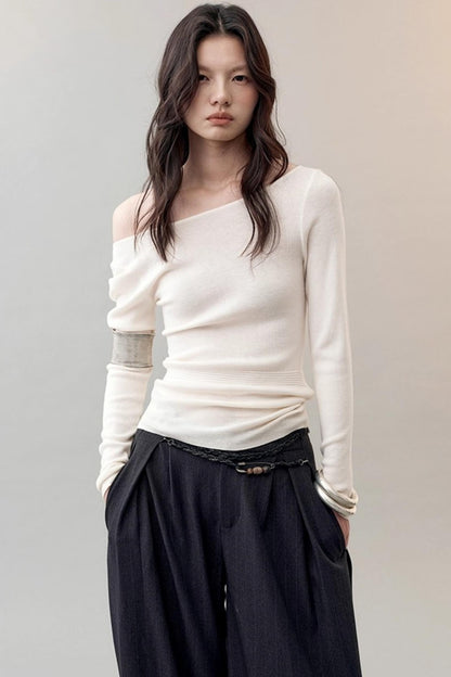 Cloud Yarn Long-sleeved Top