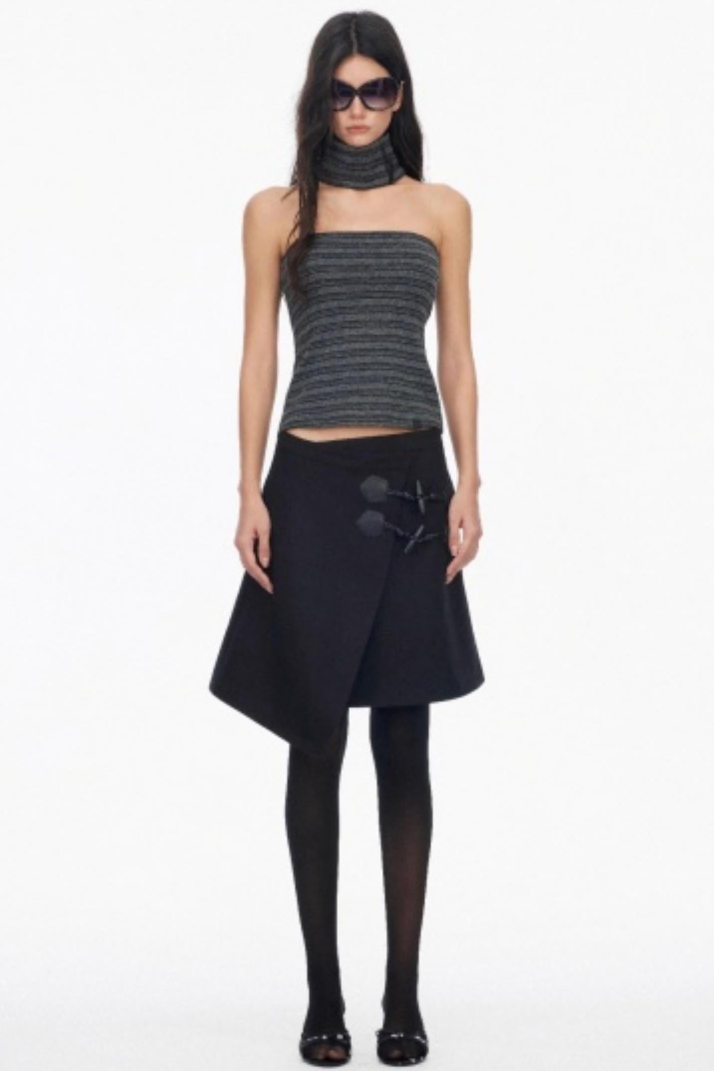 Low-Waist Toggle Skirt